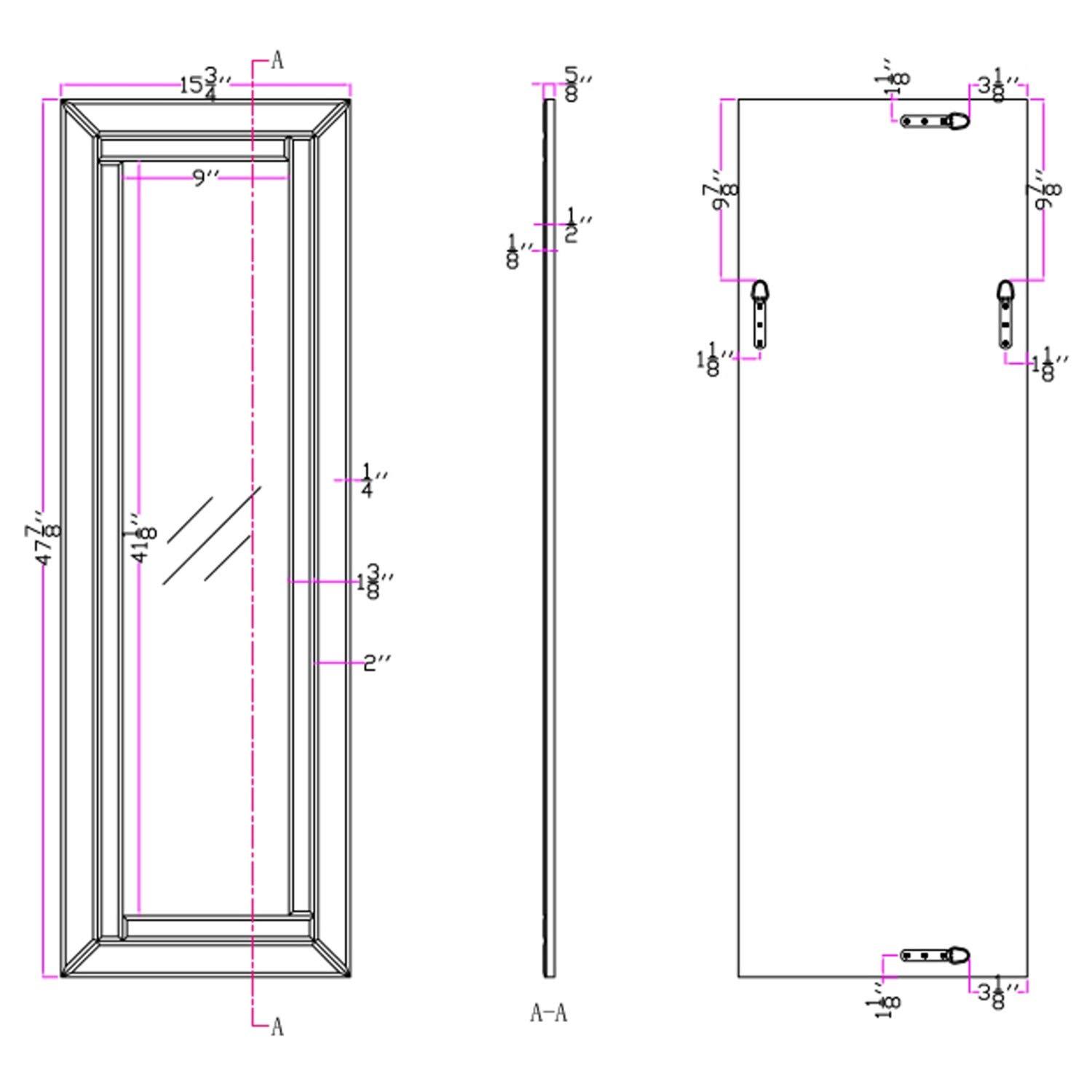 Camden Isle Lincoln Silver Classic Frame Mirror