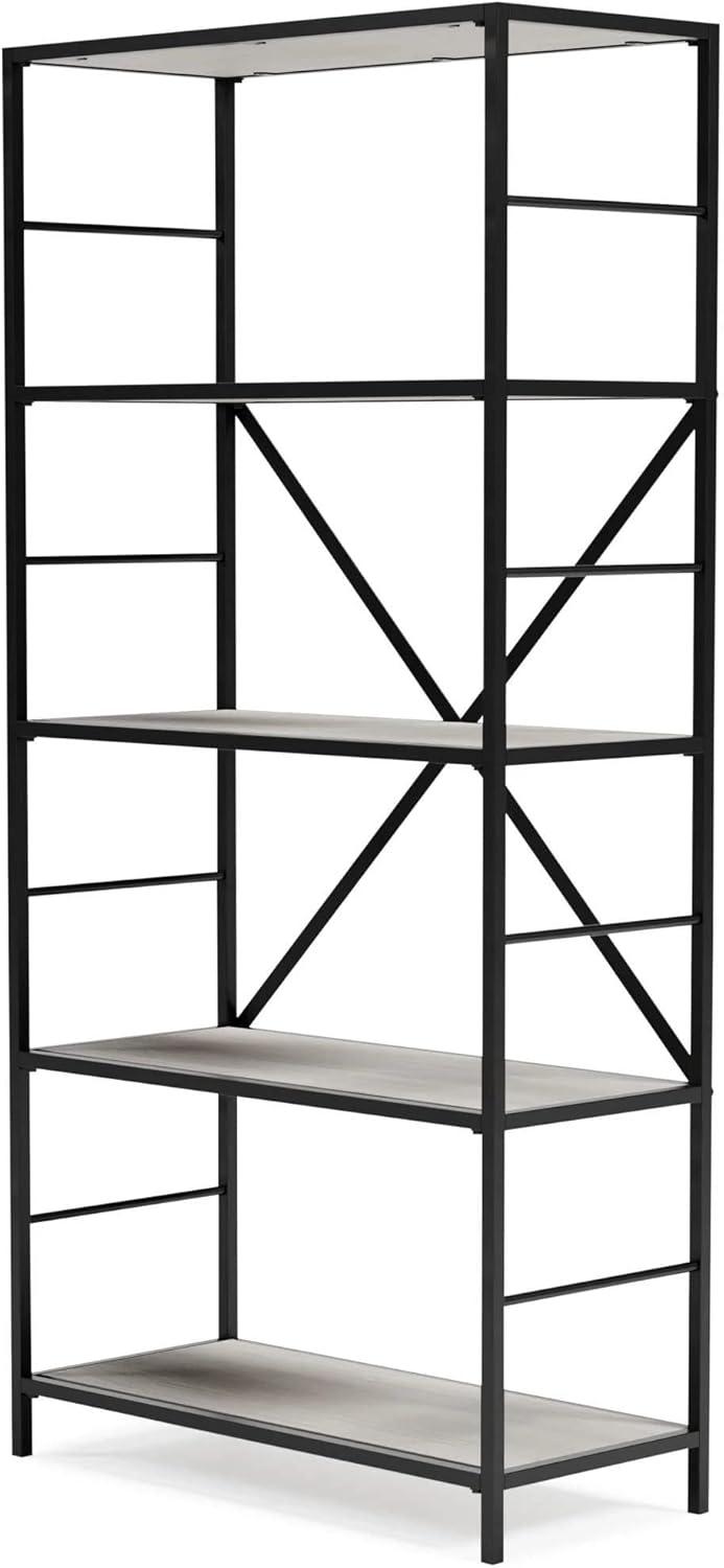 Signature Design by Ashley Casual Bayflynn Bookcase  White/Black