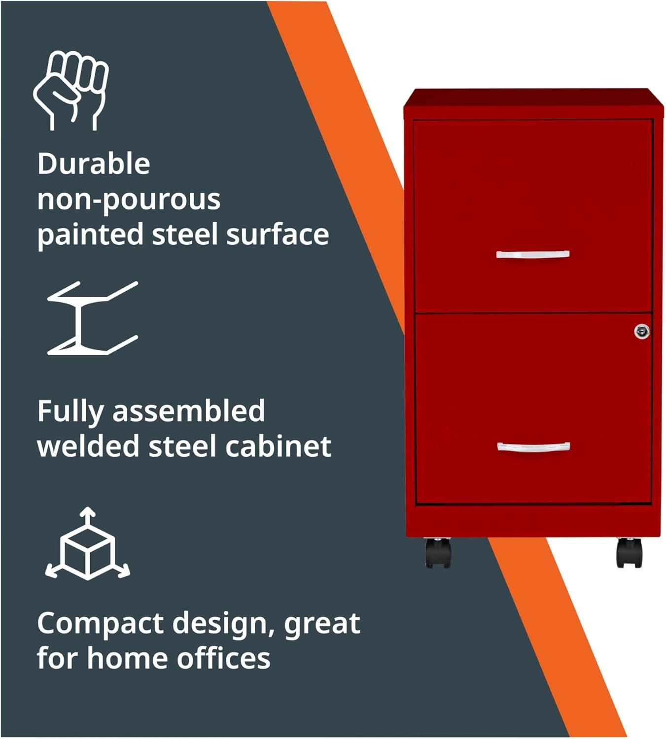 Inbox Zero Onetta Mobile 2-Drawer File Cabinet