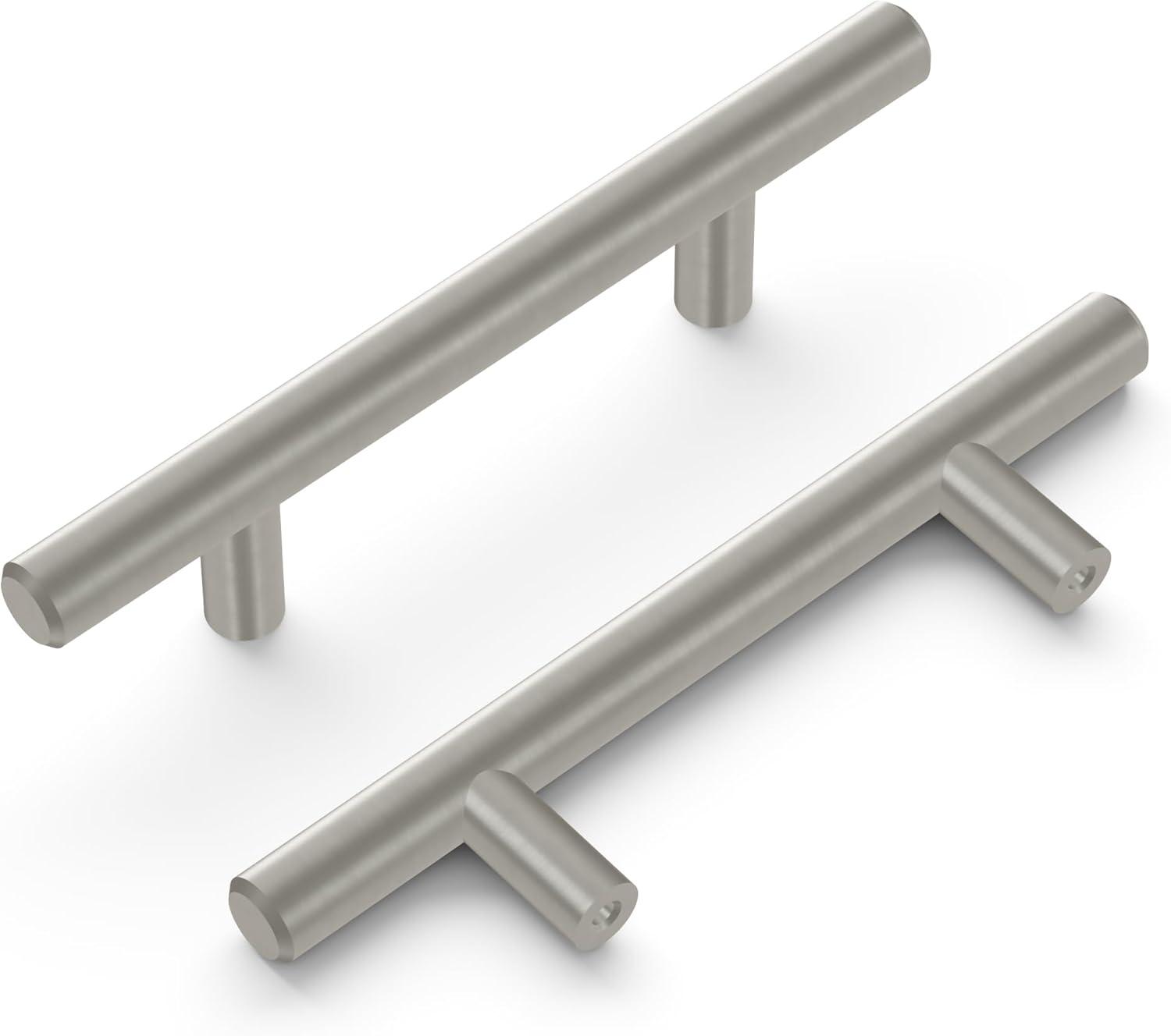 Bar Pull Kitchen Cabinet Handles, Solid Core Drawer Pulls for Cabinet Doors, 3"