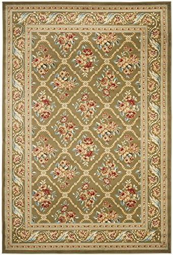 Lyndhurst LNH556 Power Loomed Area Rug - Green/Green - 5'3"x7'6" - Safavieh.