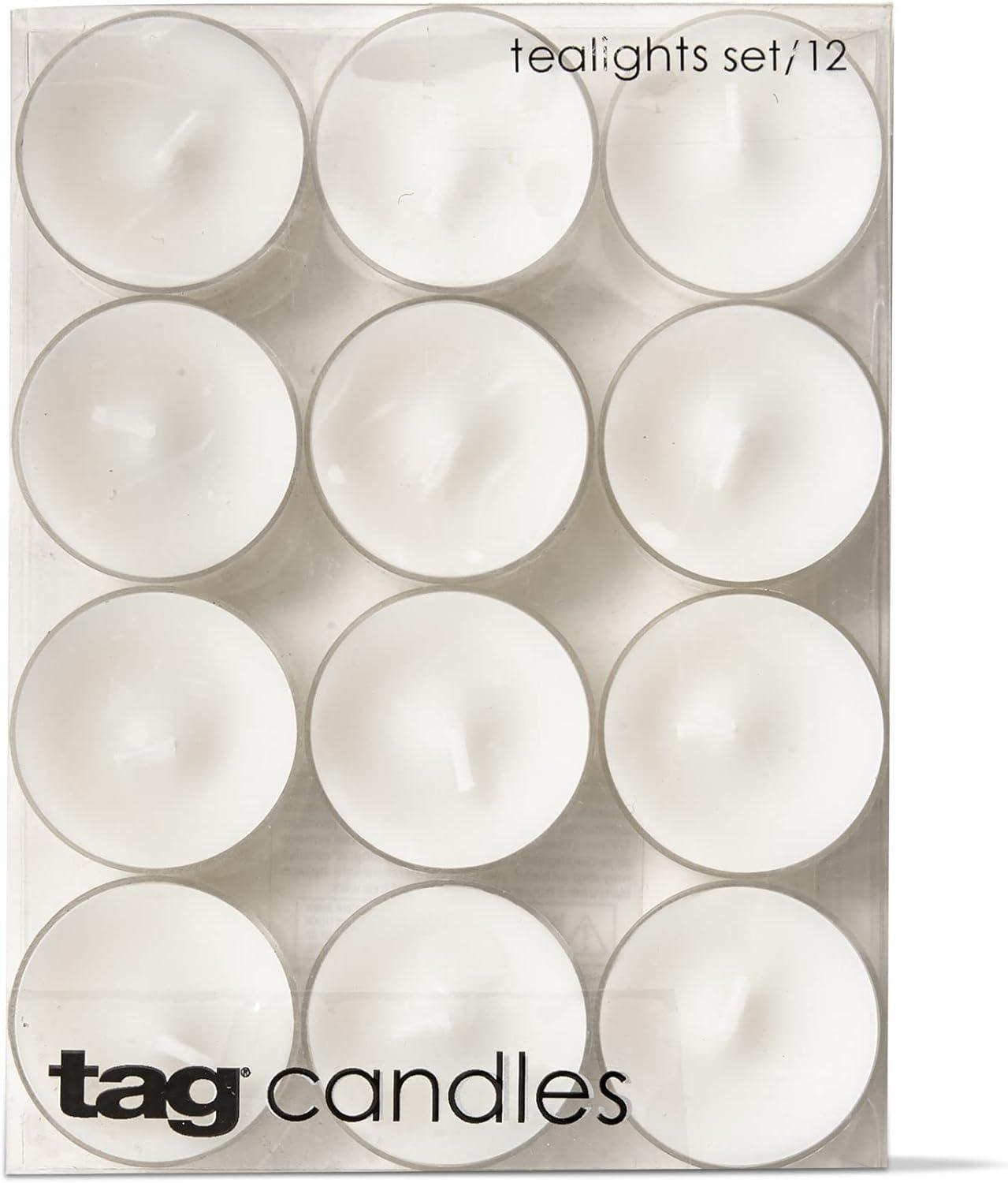 TAG Basic Tealight Candles, Set of 12