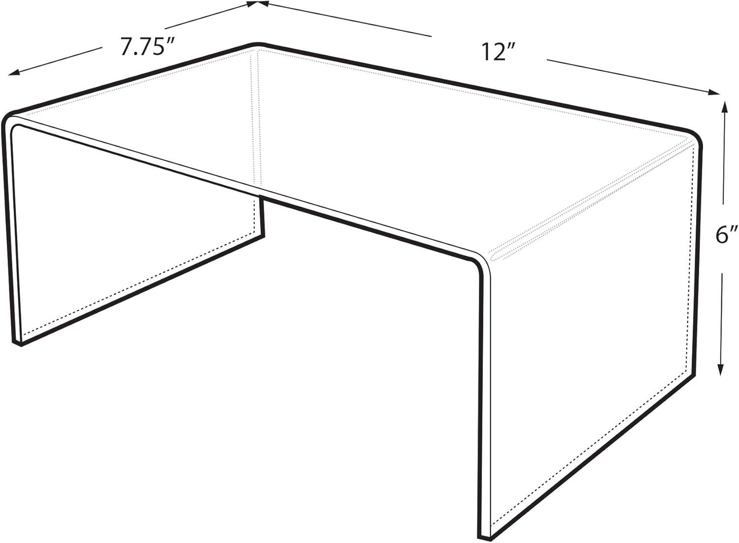 Azar Displays Acrylic Jewelry Stand + Shelves (Set of 4)