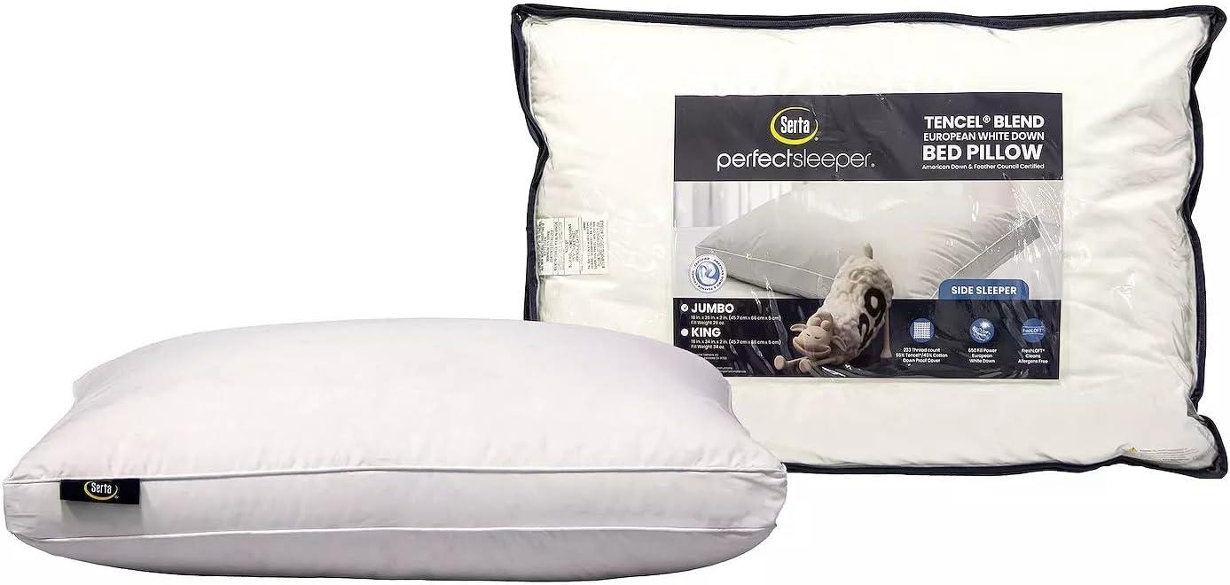 Serta Serta 300 Thread Medium Down Bed Pillow