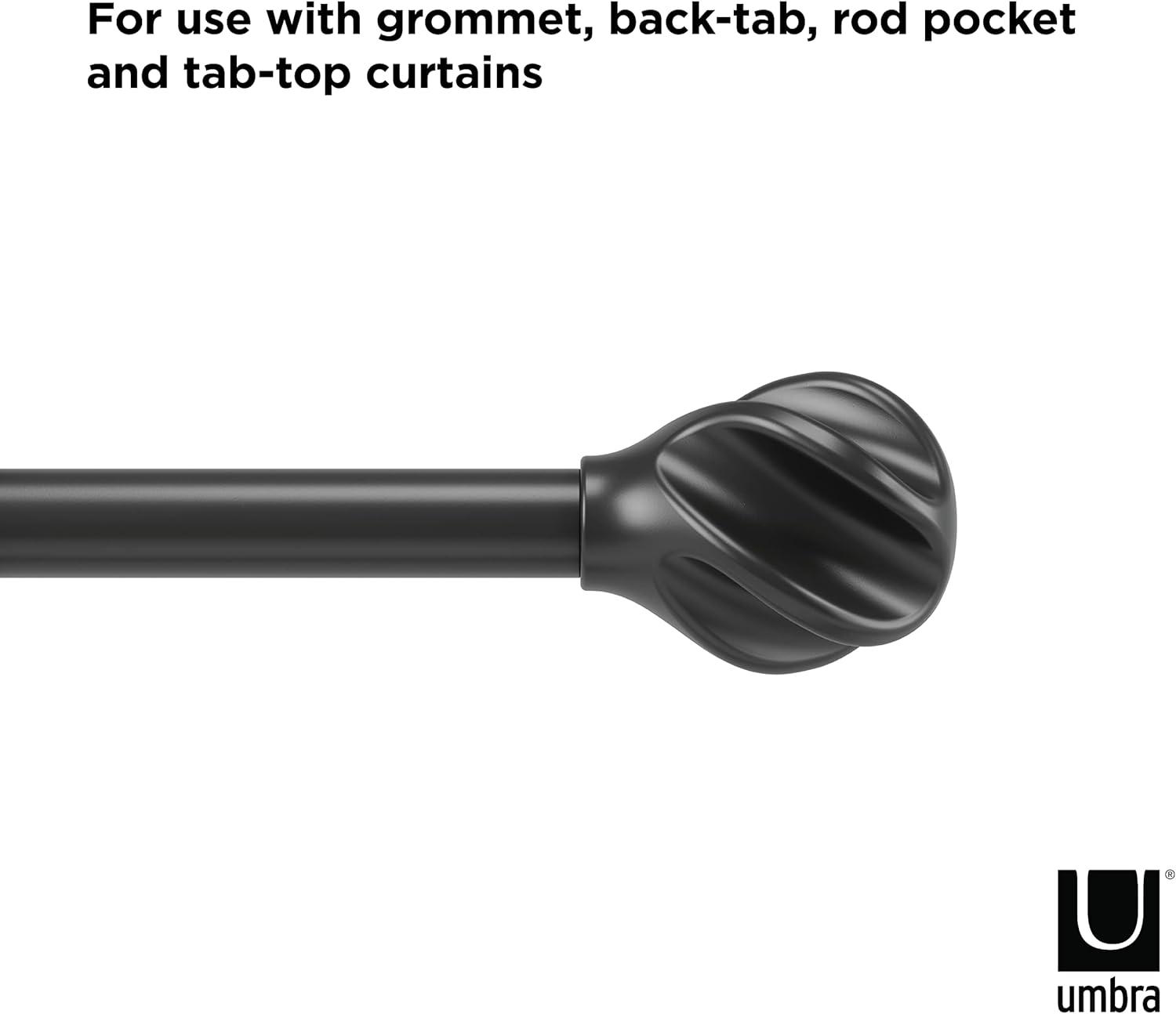 Umbra Steel Adjustable Single Curtain Rod