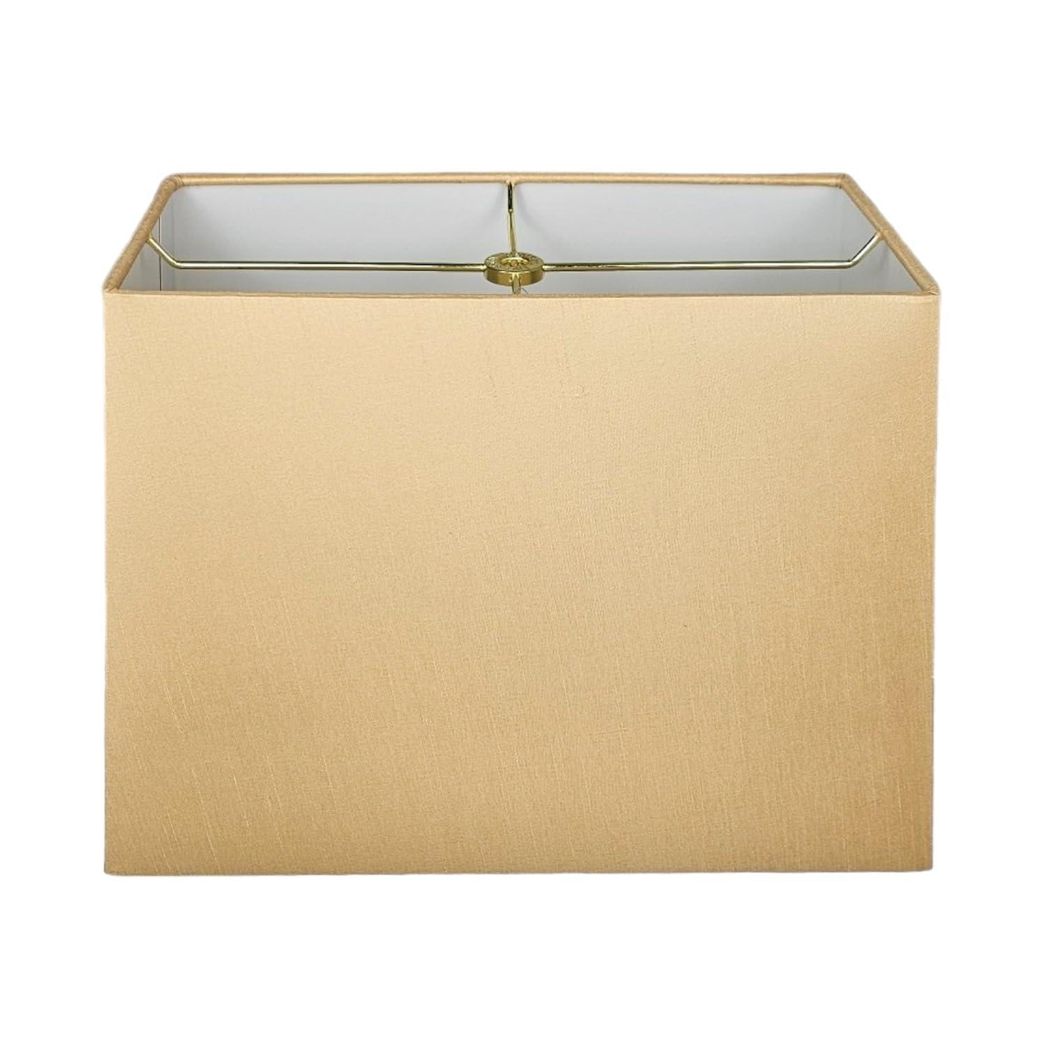 Royal Designs, Inc. Rectangle Hardback Lamp Shade, HB-613-12LNEG, Linen Eggshell, (5 x 10) x (8 x 12) x 9.5