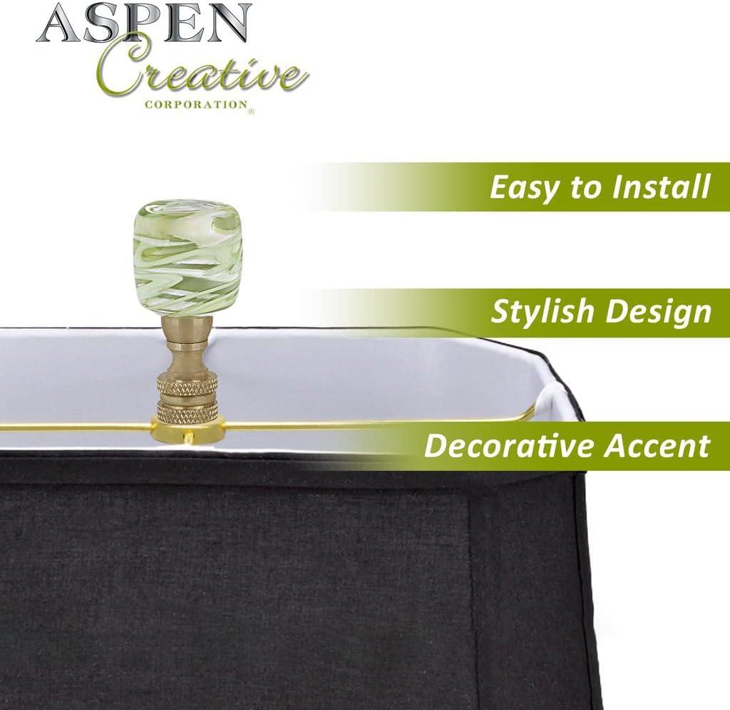 Aspen Creative 24041-12 Finial Lighting & Lamp Accessory, Brass Finish