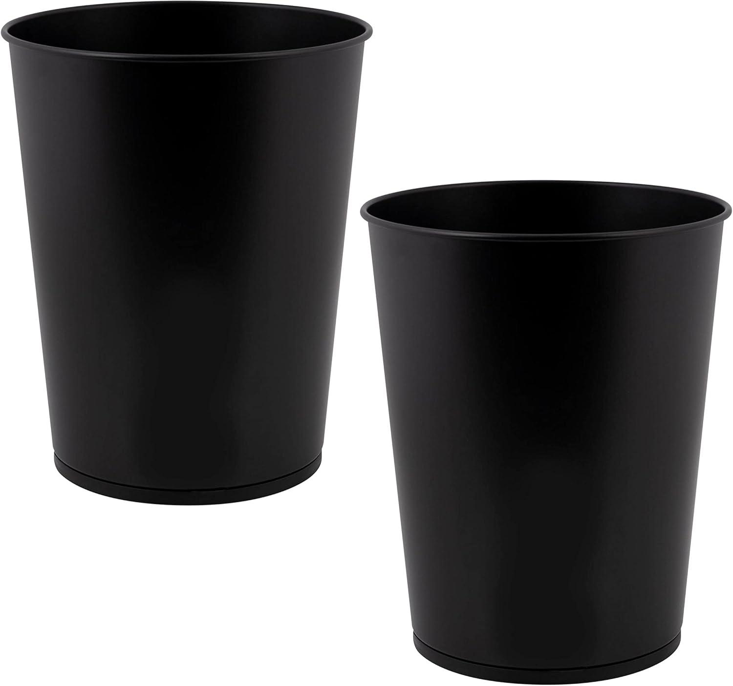 Bath Bliss Waste Baskets Steel Open Waste Basket - 1.32 Gallons