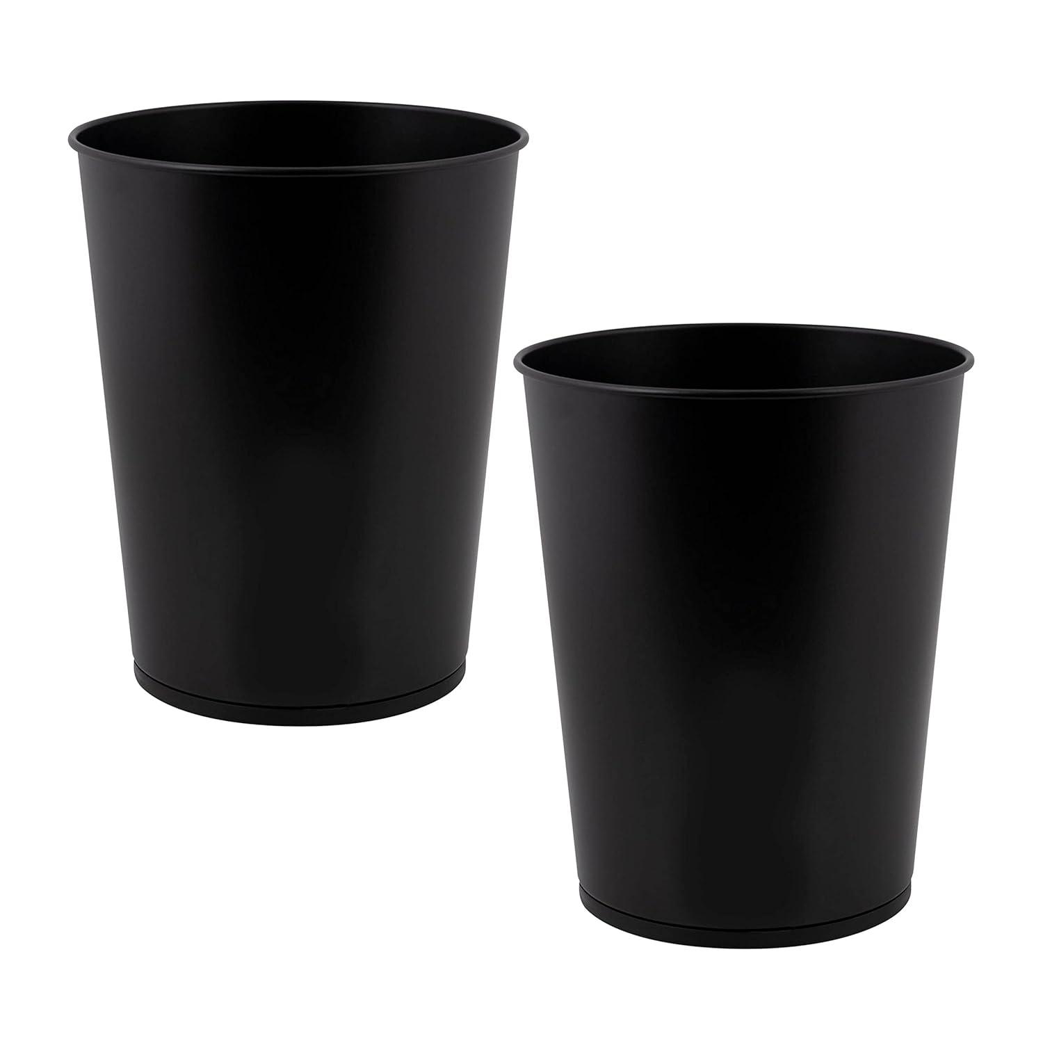 Bath Bliss Waste Baskets Steel Open Waste Basket - 1.32 Gallons