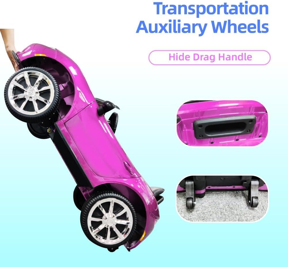 Coche para Niños, mazda mx-5 rf, Coche para Montar con Motor de 12 V con control remoto de 2,4 G, Coche de Juguete Eléctrico de Velocidad Ajustable para Niños de 3 a 6 Años, Blanco