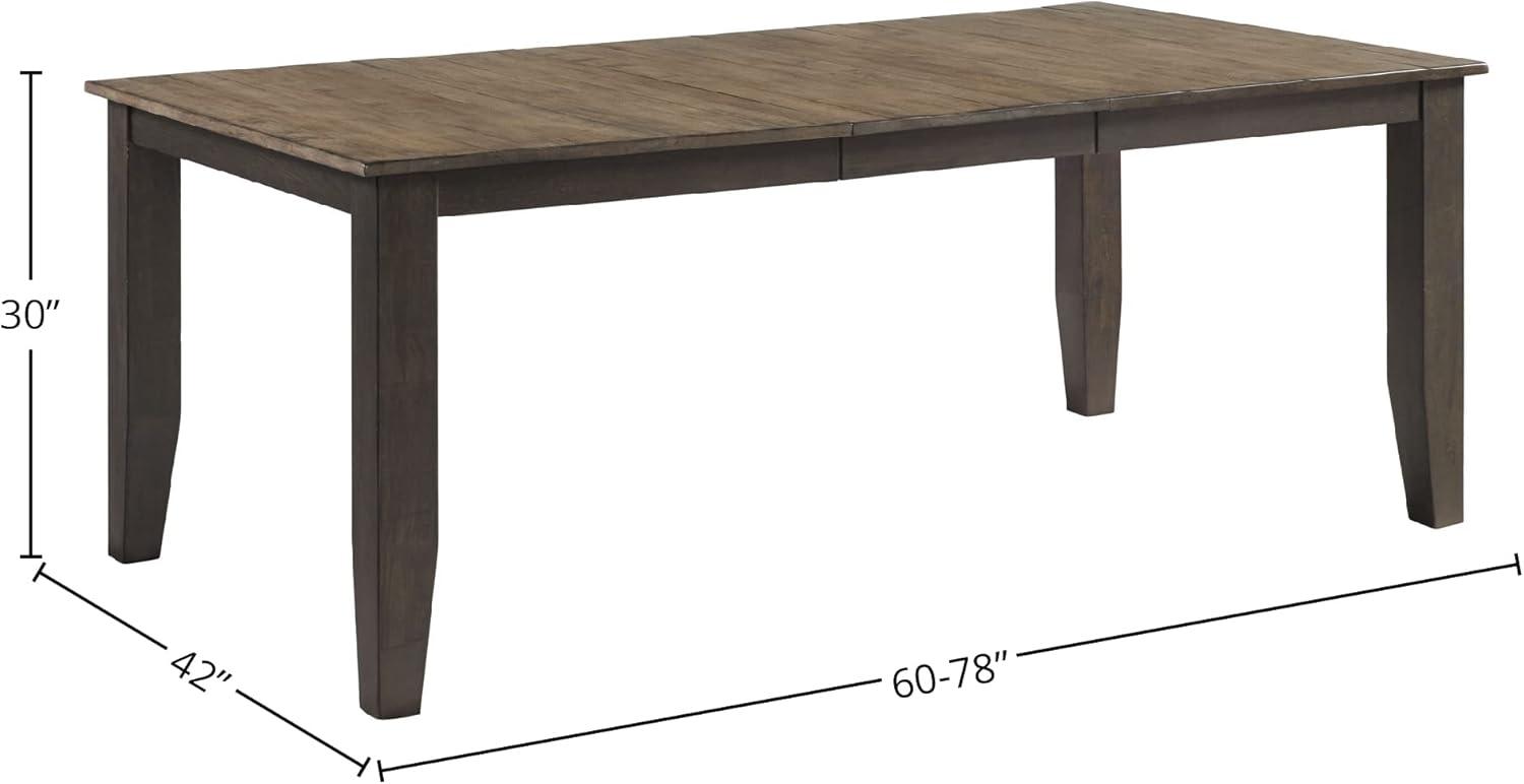 Intercon Furniture Beacon Transitional Wood Dining Table in Black/Walnut