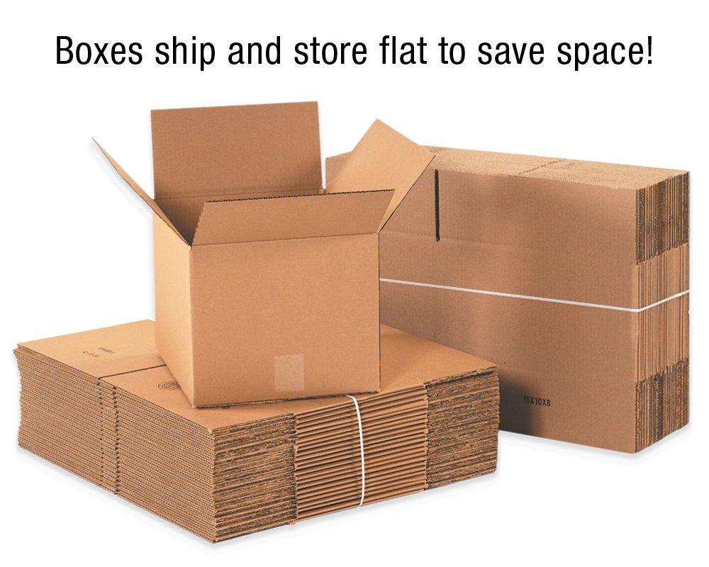 Heavy-Duty Double Wall Kraft Moving Boxes, 20" x 12" x 12", Pack of 15