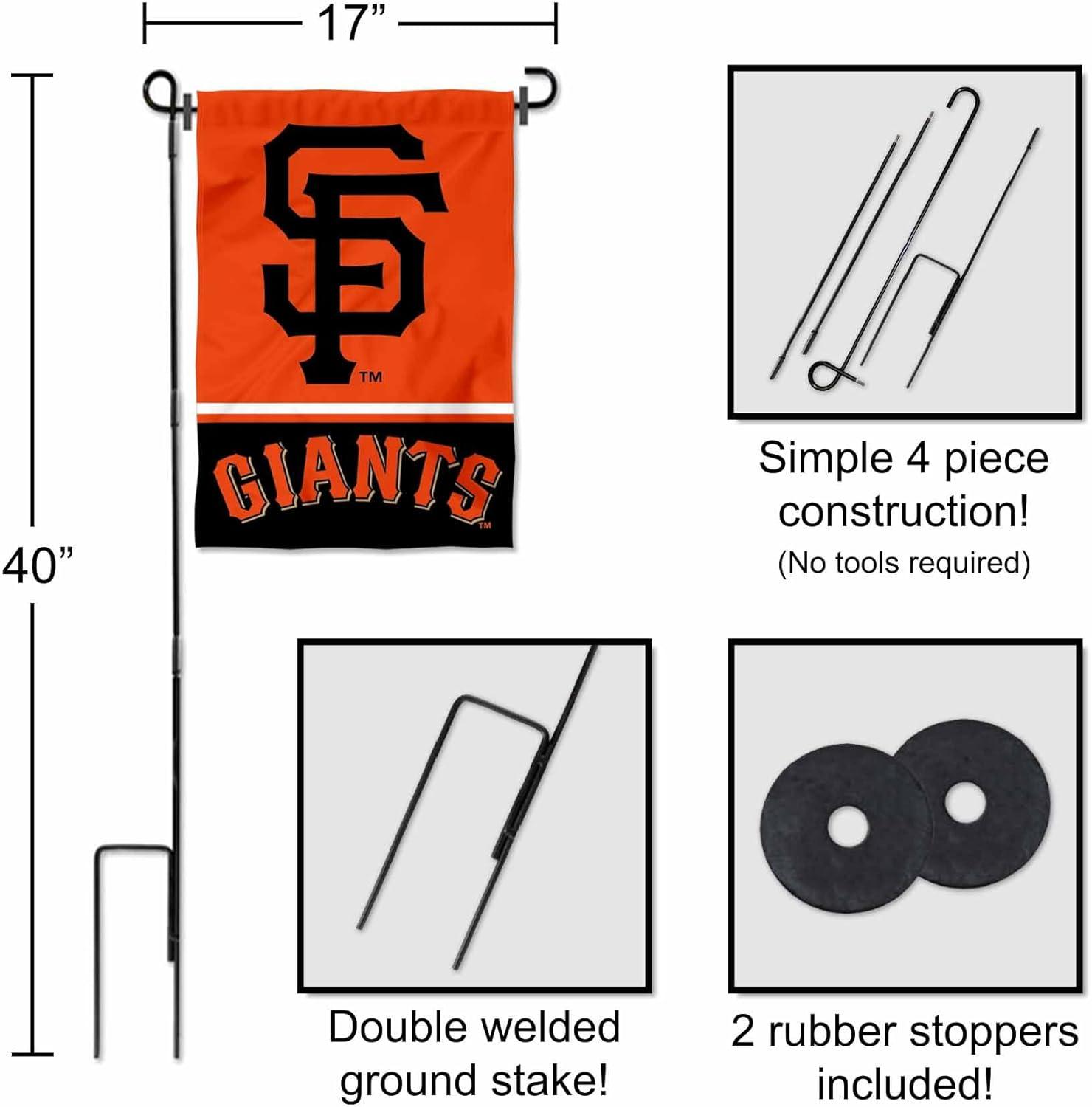 San Francisco Giants Patriotic Polyester Garden Flag