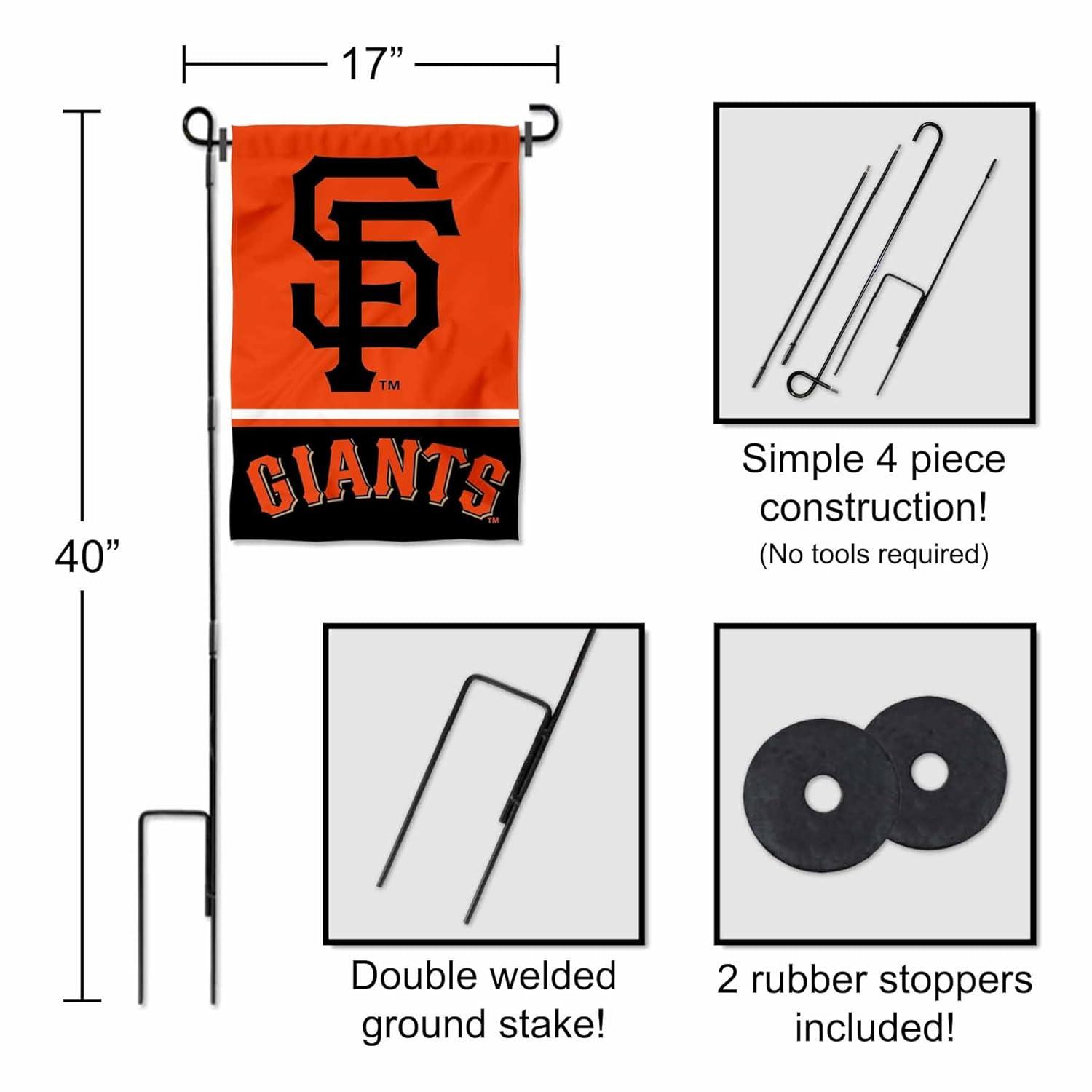 San Francisco Giants Patriotic Polyester Garden Flag