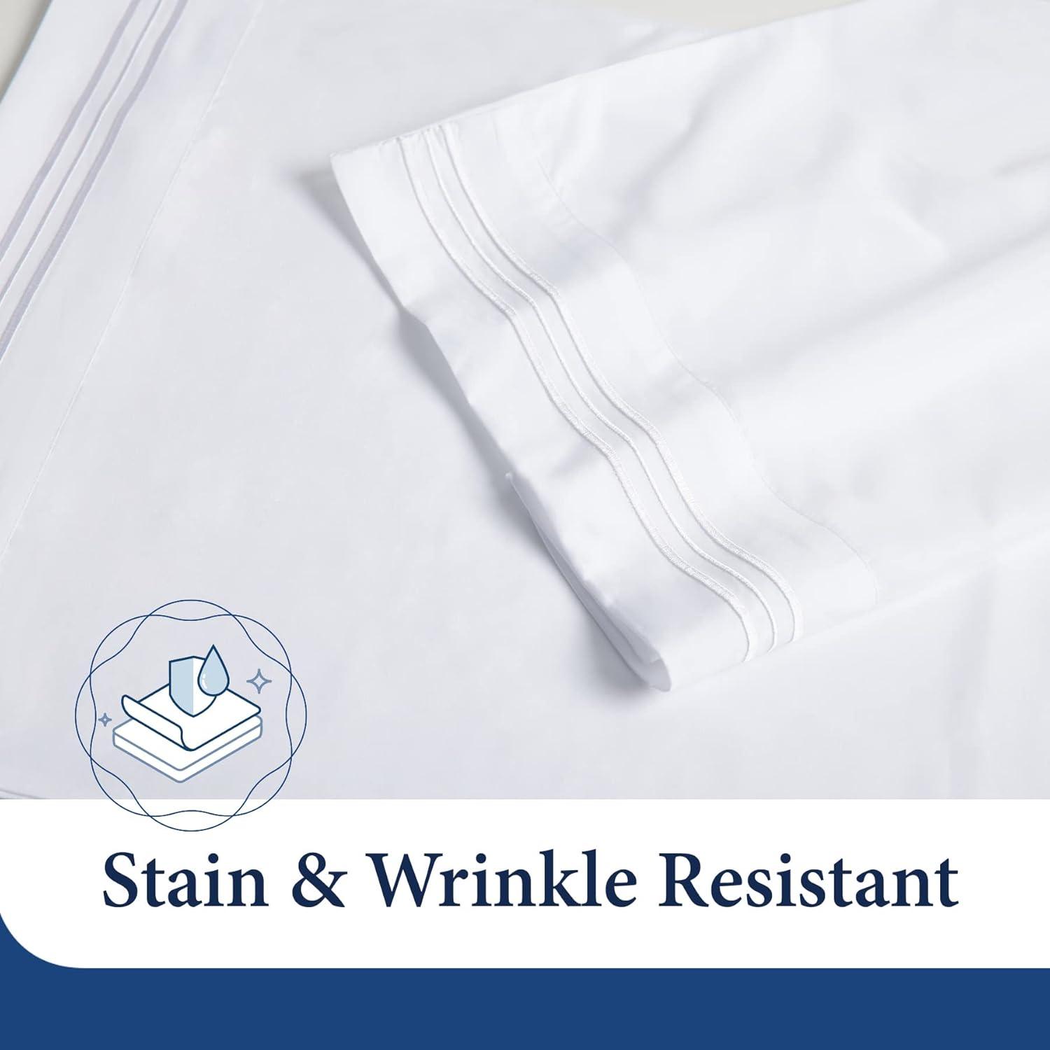 Cosy House Collection Everyday Pattern Bed Sheet Set - Black Pearl - Polka, Cal King