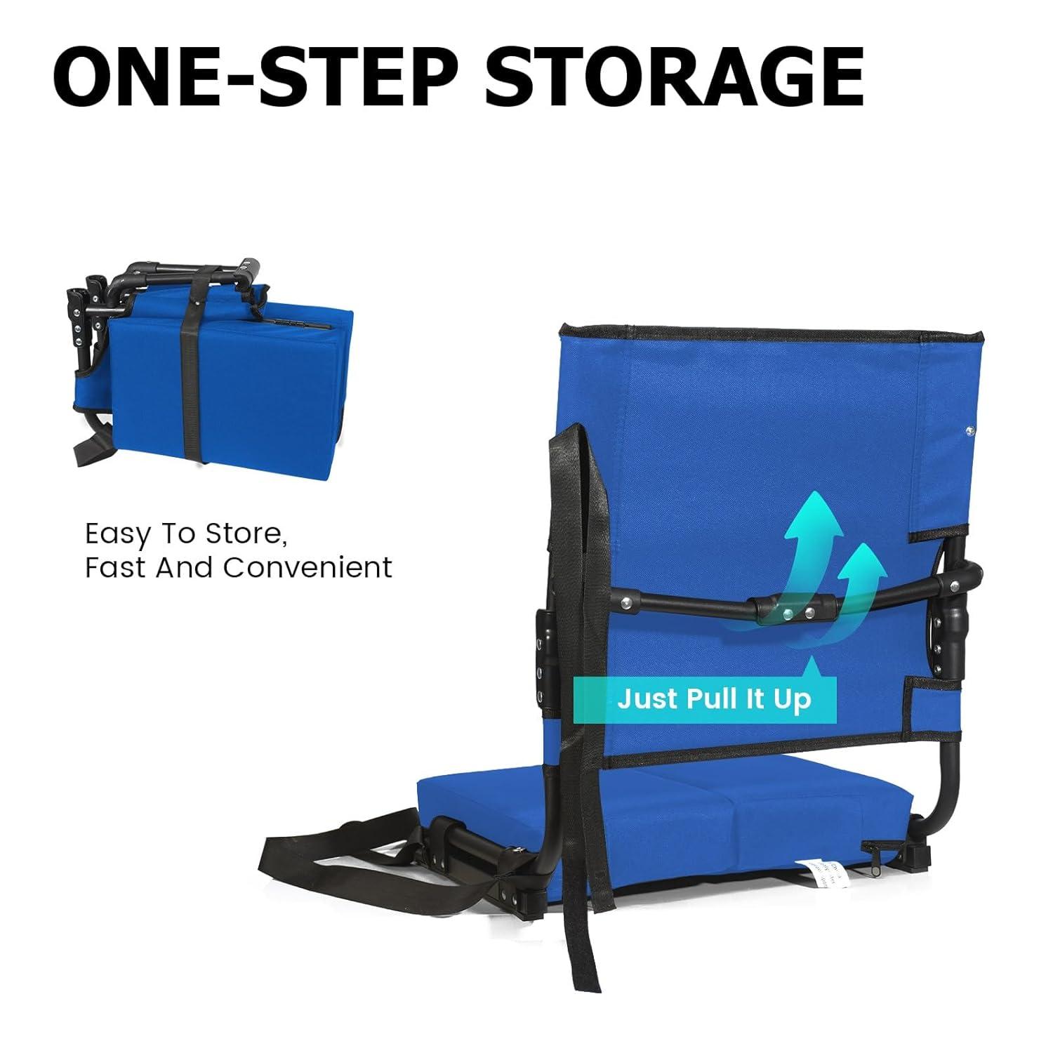 Folding Stadium Seat with Cushions