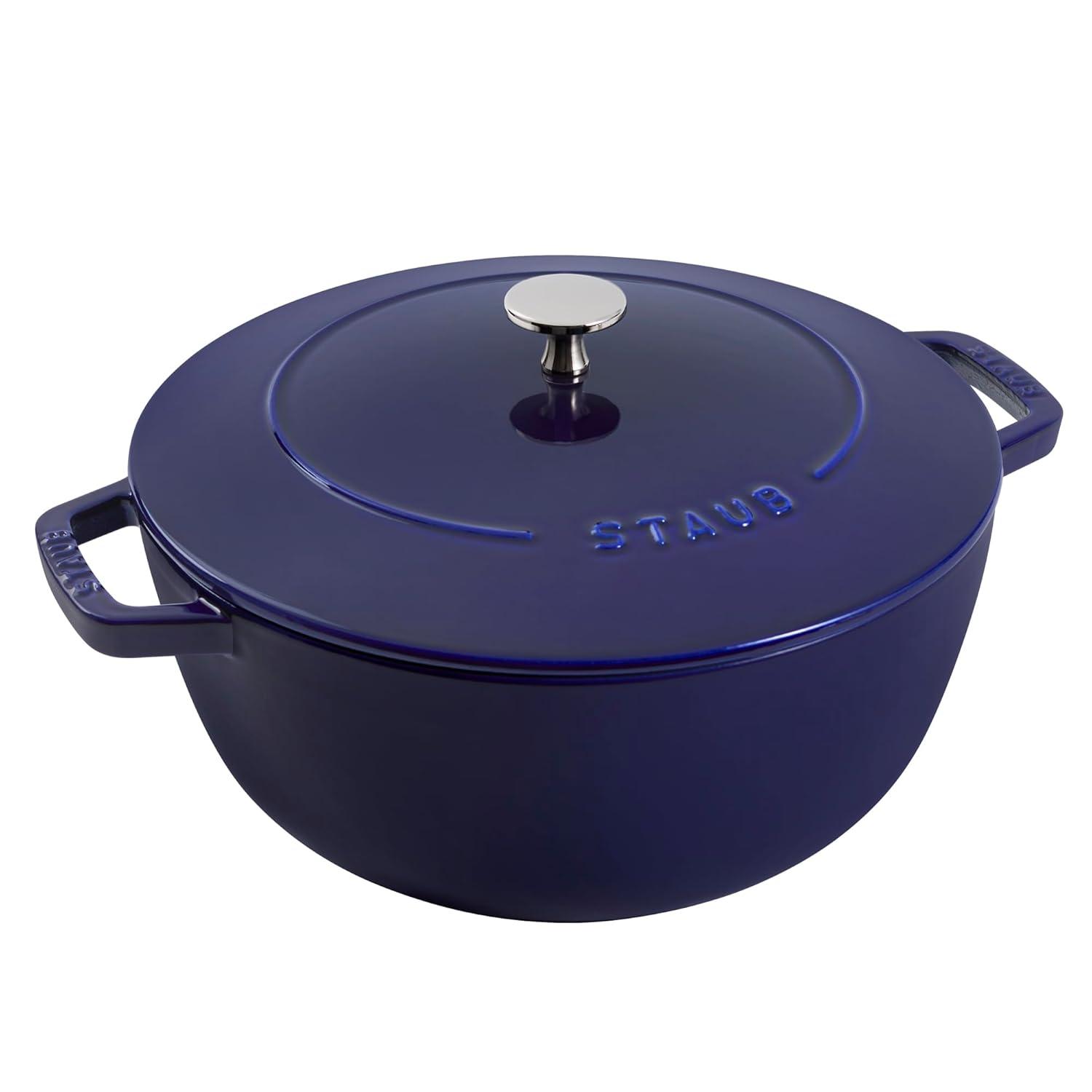 Staub ® Dark Blue Cast Iron 5-Qt. Essential French Oven