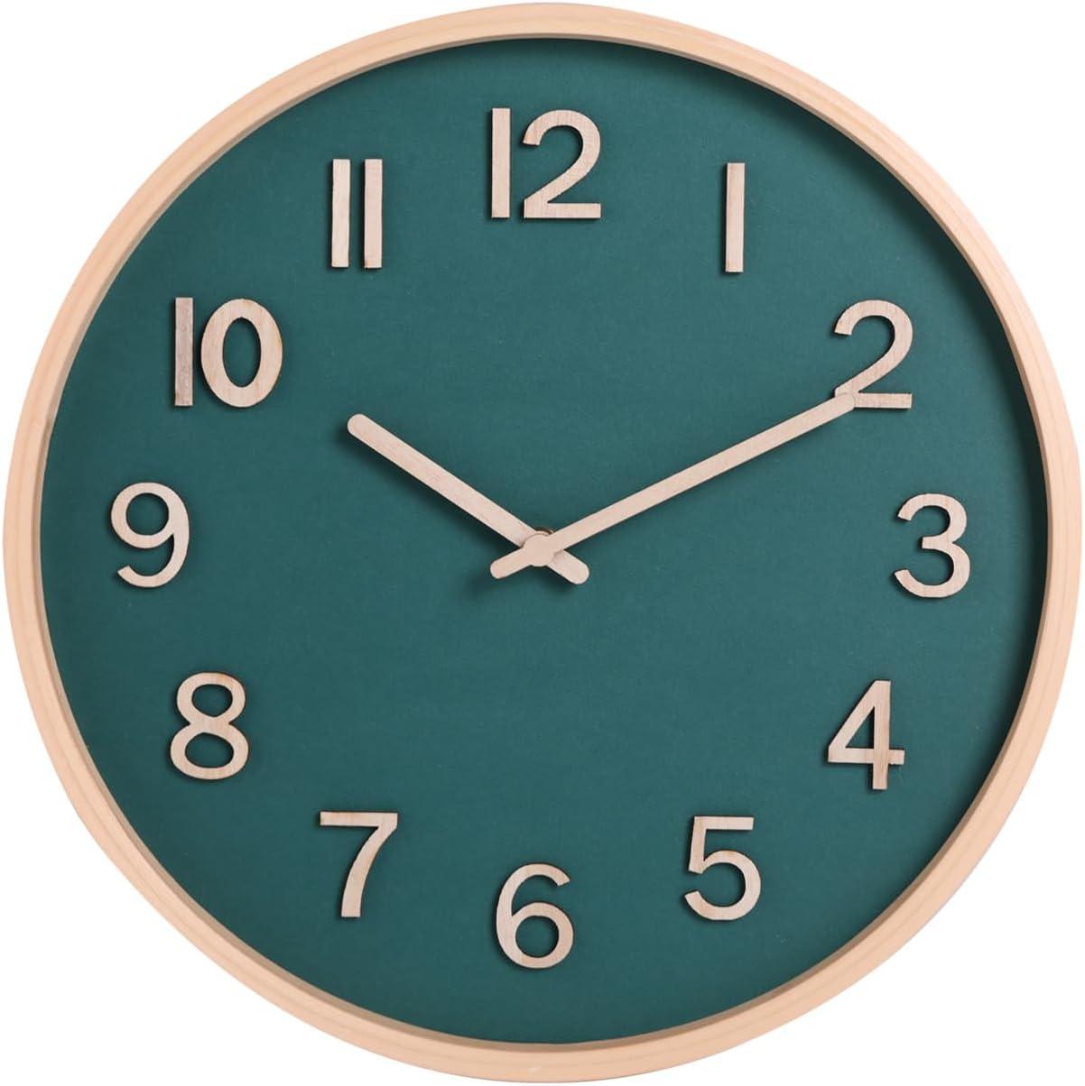 Wall Clock; Wooden Wall Clock; Wall Hanging Decorations; Decorations; Large Decorative Clock; Quartz Clock; Gifts - Living Rooms Or Bedrooms, Cafes, Offices, Bars, Art.