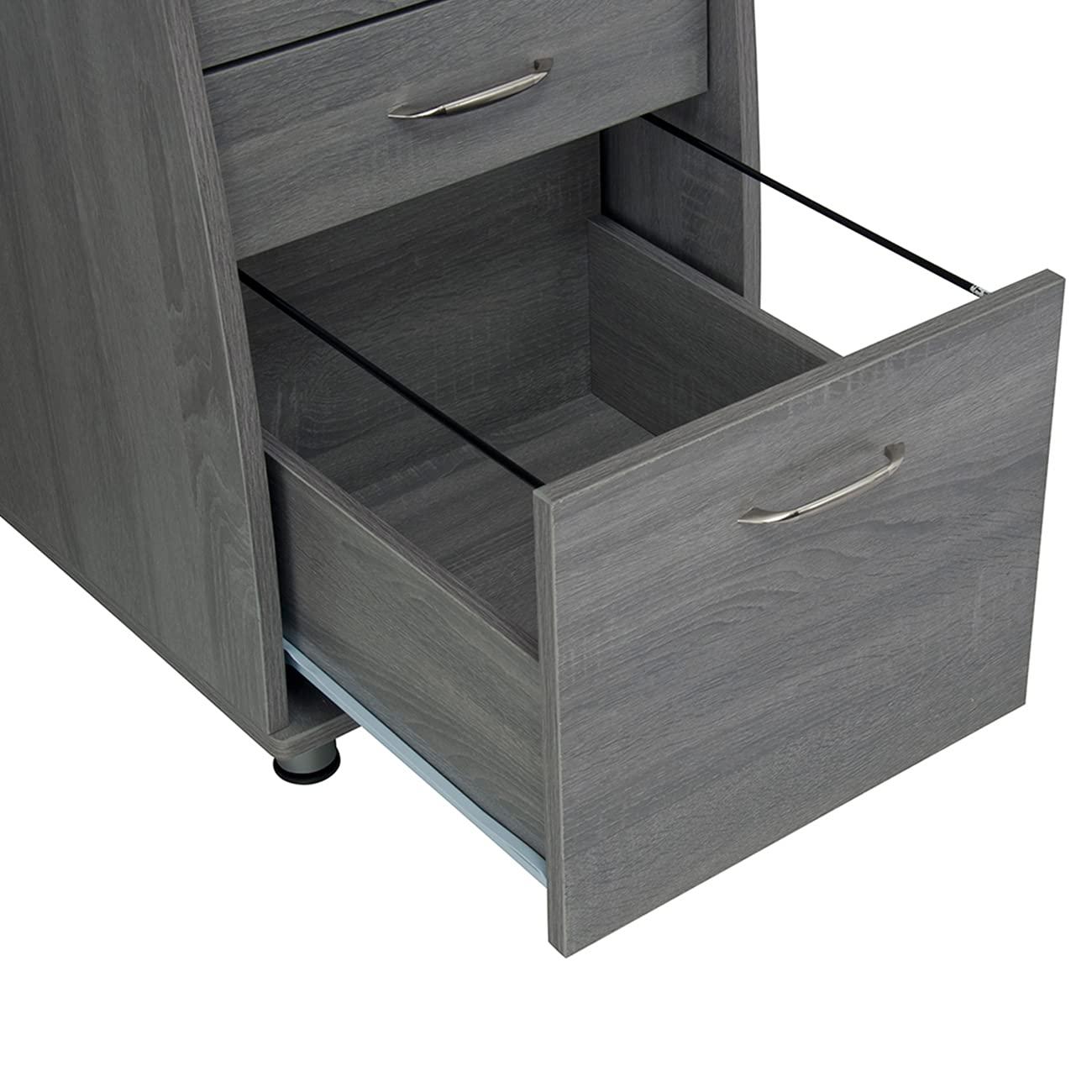 Complete Workstation Computer Desk with Storage, Keyboard Tray - Techni Mobili