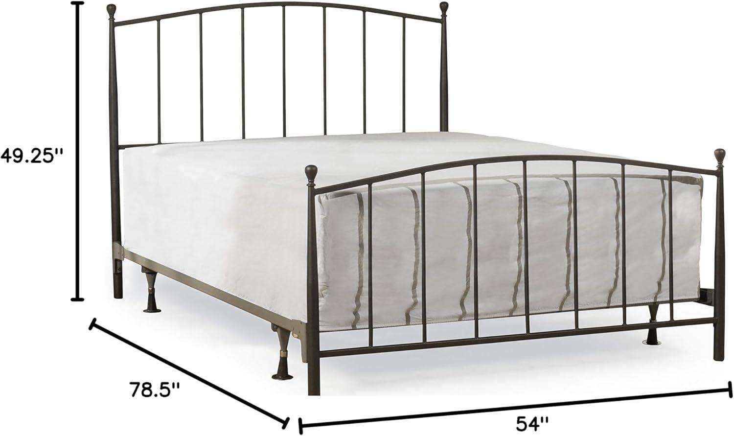 Hillsdale Furniture Warwick Gray Bronze Metal Queen Bed