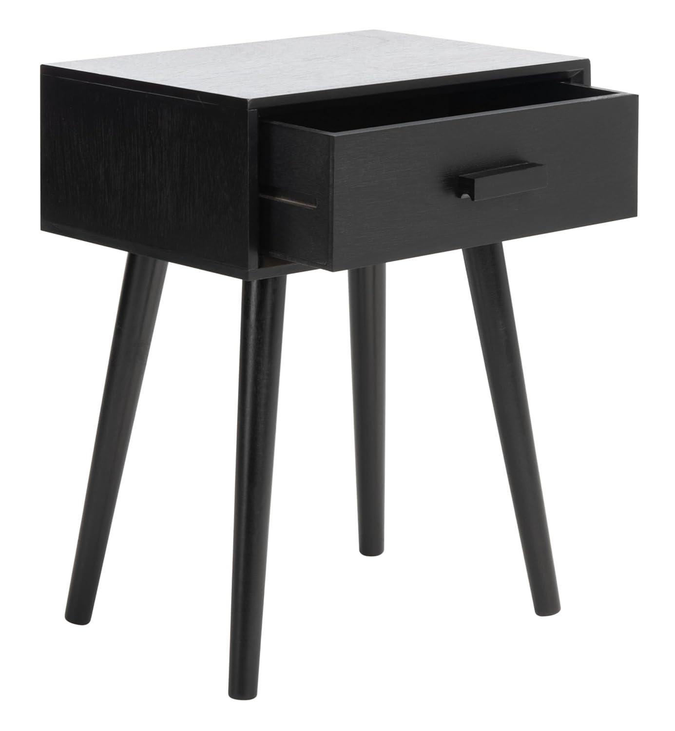 Lyle 1 Drawer Side Table - Black - Safavieh.