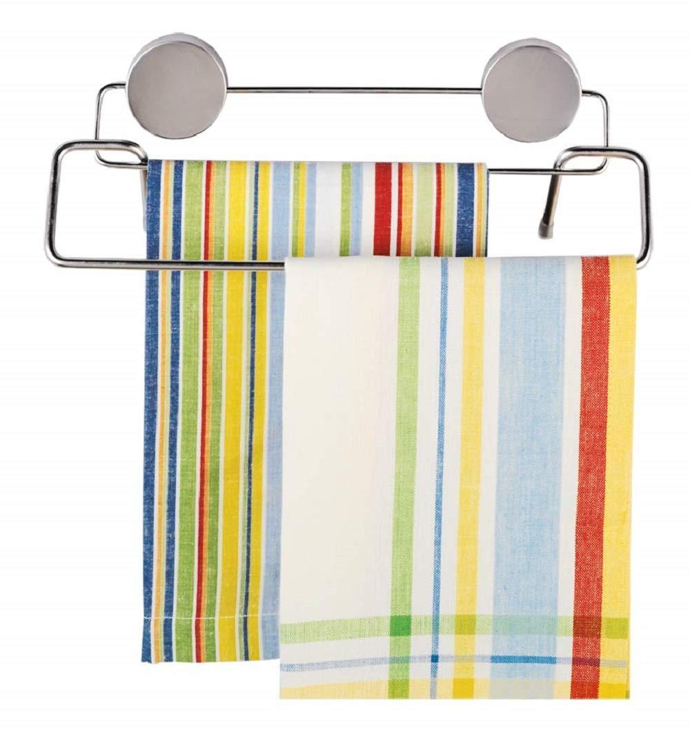 Better Houseware Stainless Steel Magnetic Towel Bar in Silver