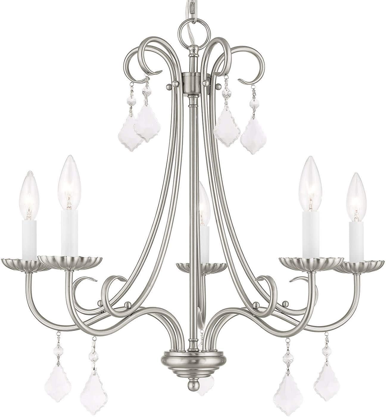 Livex Lighting Daphne 5 - Light Chandelier in  Brushed Nickel