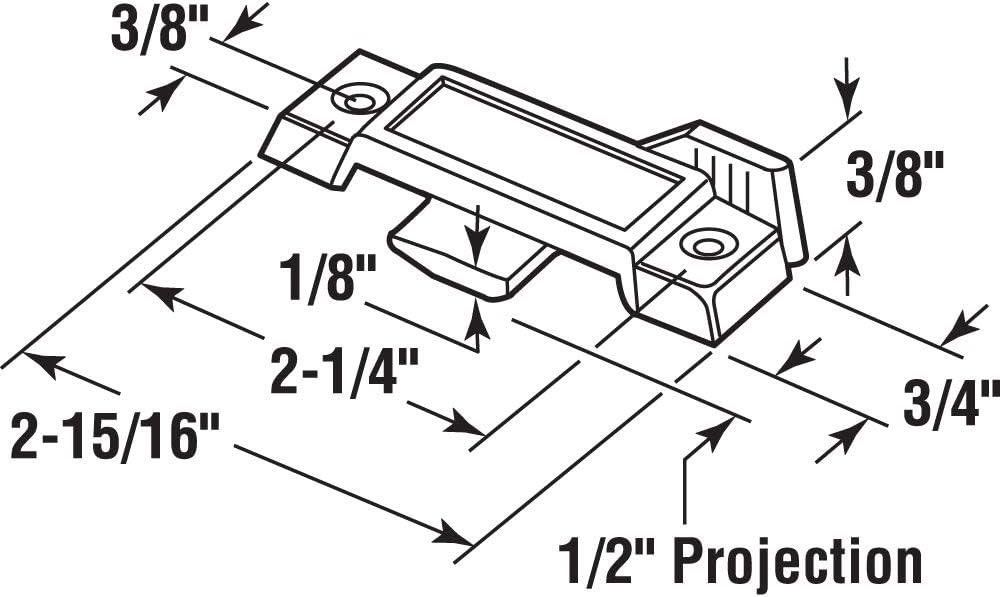 Almond Diecast Zinc Window Sash Lock for Sliding Windows