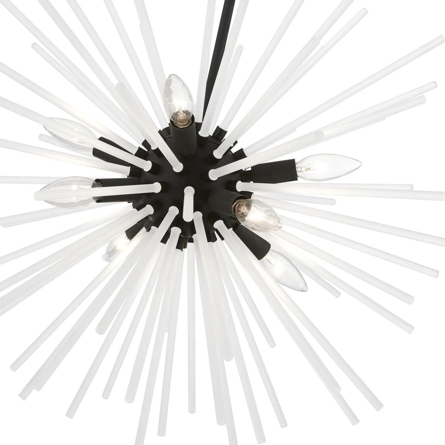 Livex Lighting Uptown 8 - Light Pendant in  Black