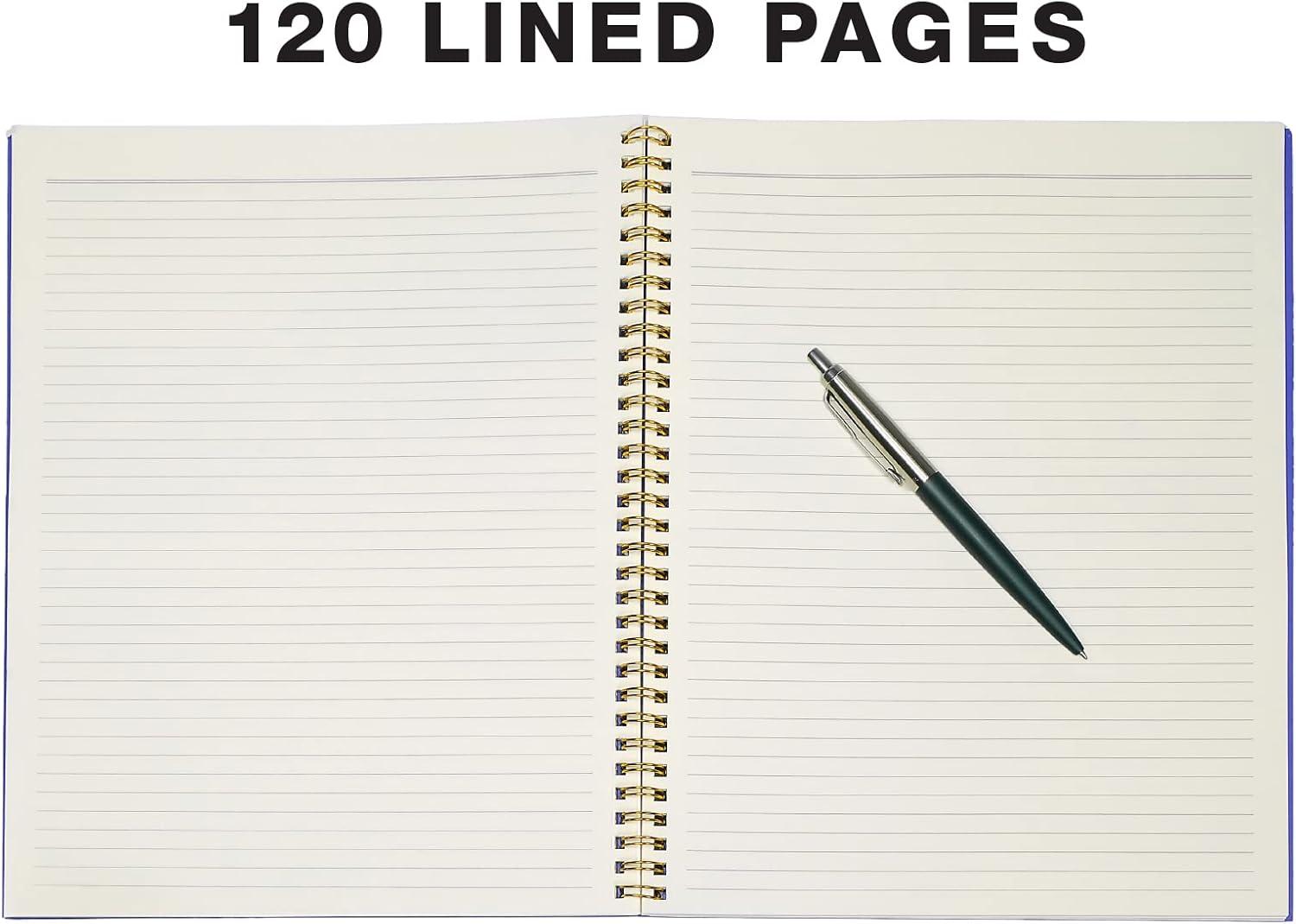 8.5x11" Fashion Spiral Notebook, 3-Pack, 120 Pages, College Ruled (Floral)