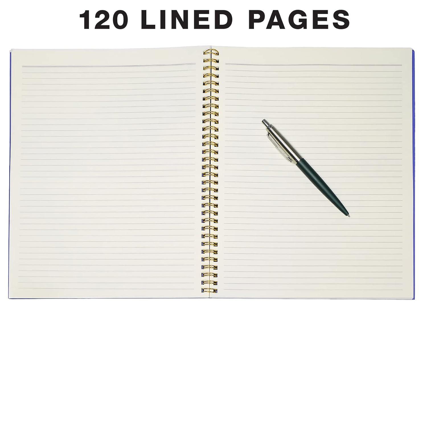 8.5x11" Fashion Spiral Notebook, 3-Pack, 120 Pages, College Ruled (Floral)