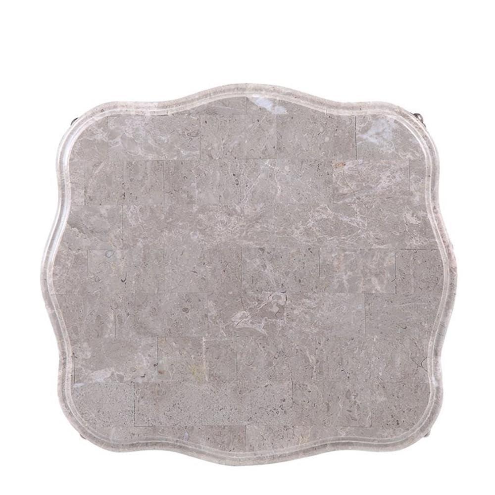 84312 - End Table, Marble Top & White Finish - Ciddrenar