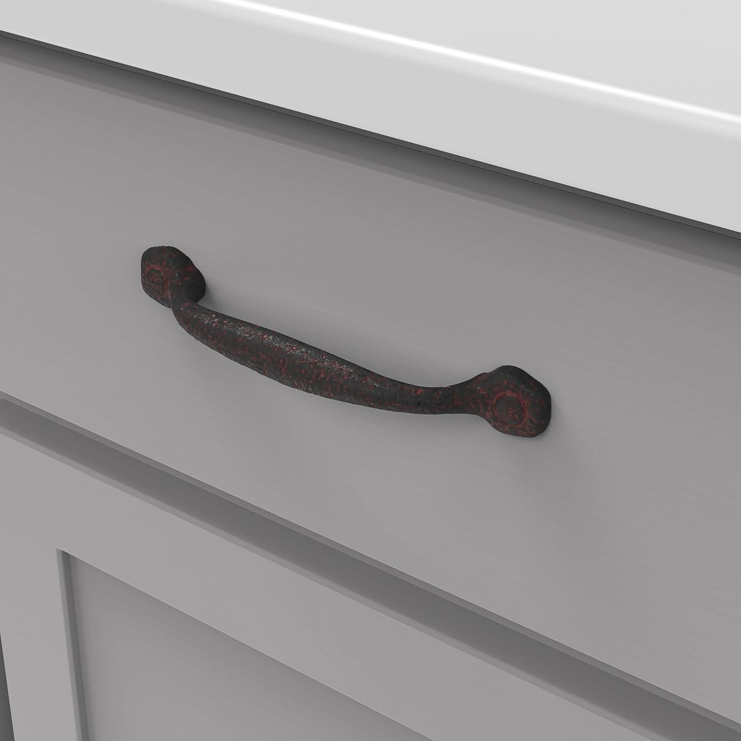 Refined Rustic Kitchen Cabinet Handles, Solid Core Drawer Pulls for Cabinet Doors