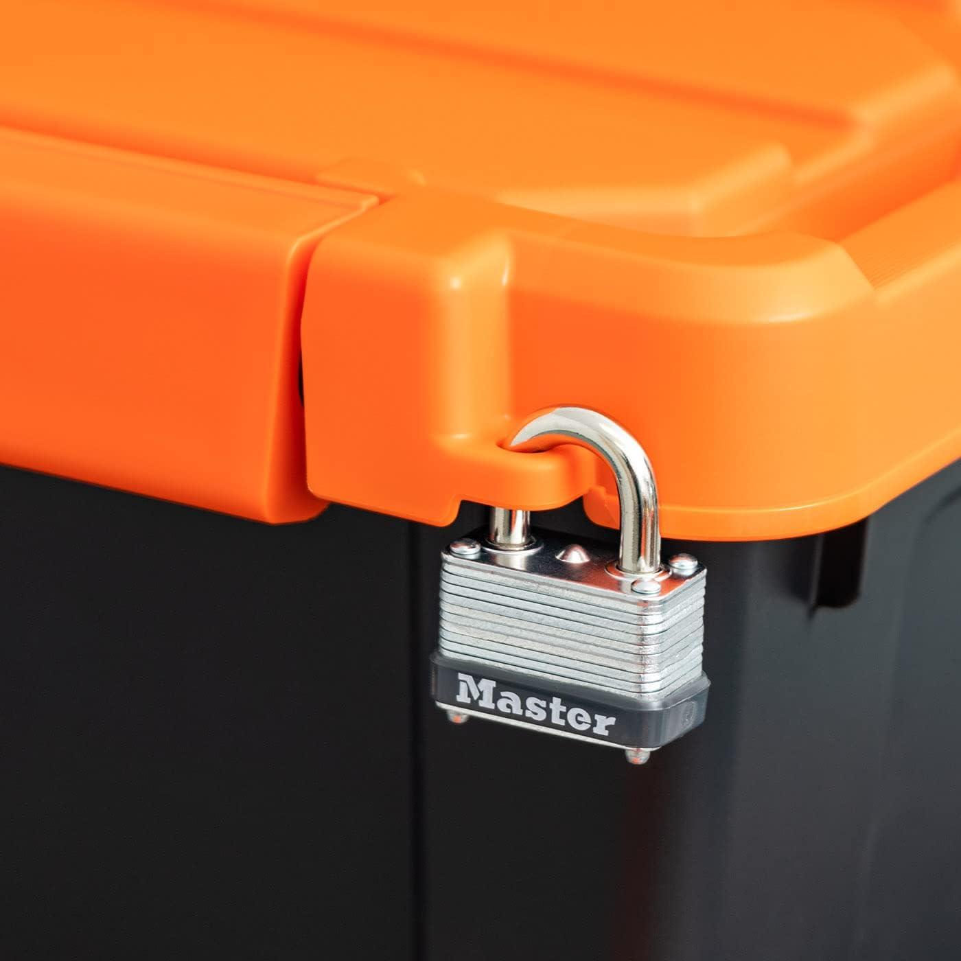 IRIS USA Lockable Heavy Duty Plastic Storage Bins Container with Lids and Secure Latching Buckles