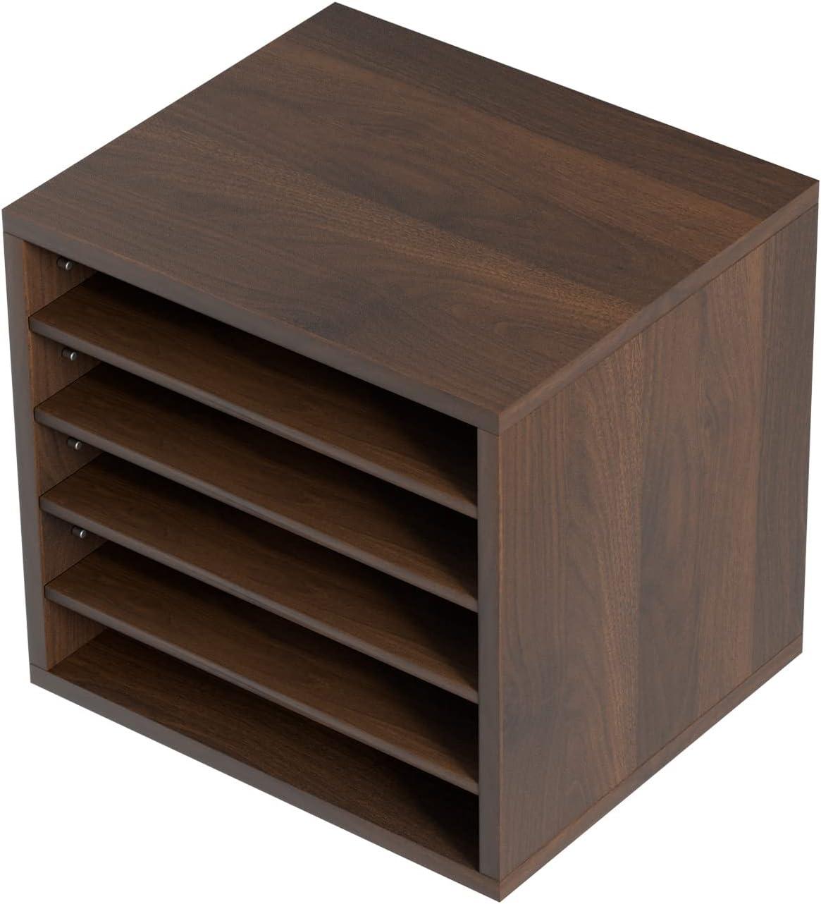 VEVOR Manufactured Wood 5 Compartment Mailroom Table Accessory