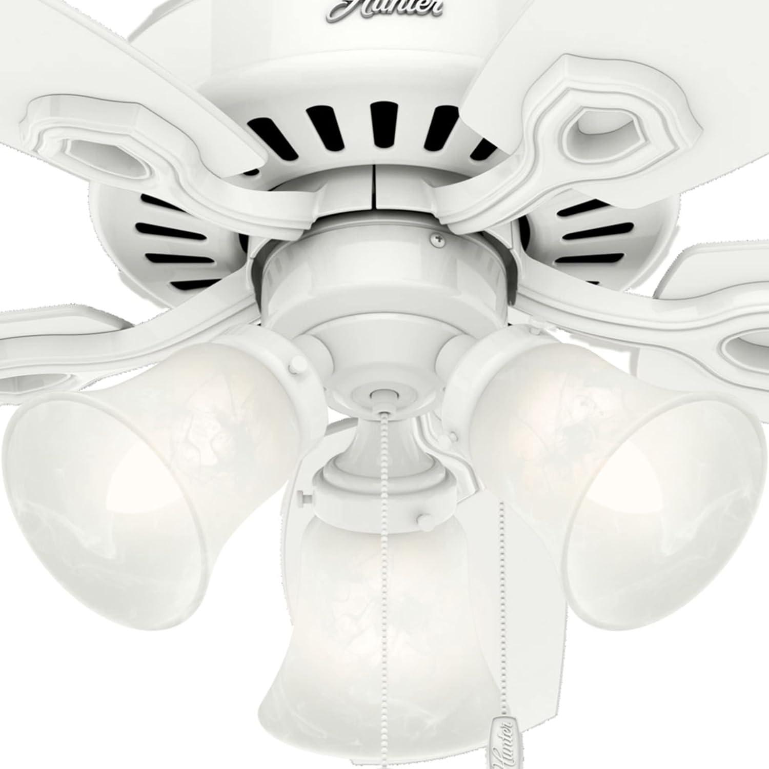 42" Builder 5 - Blade Standard Ceiling Fan with Pull Chain and Light Kit Included