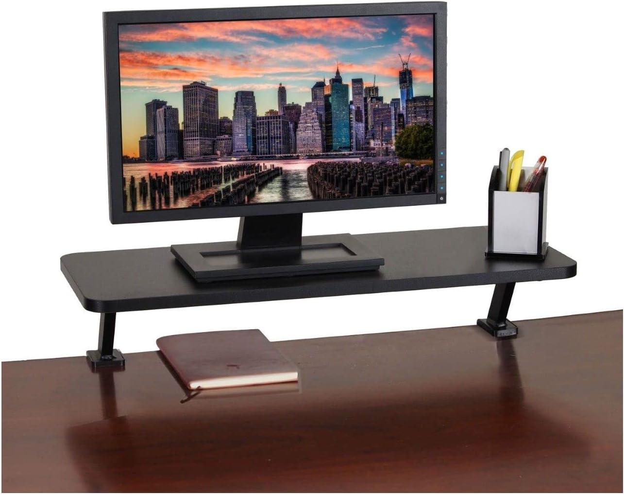 Kantek KTKDS910 Clamp-on Monitor Stand Shelf for Desk