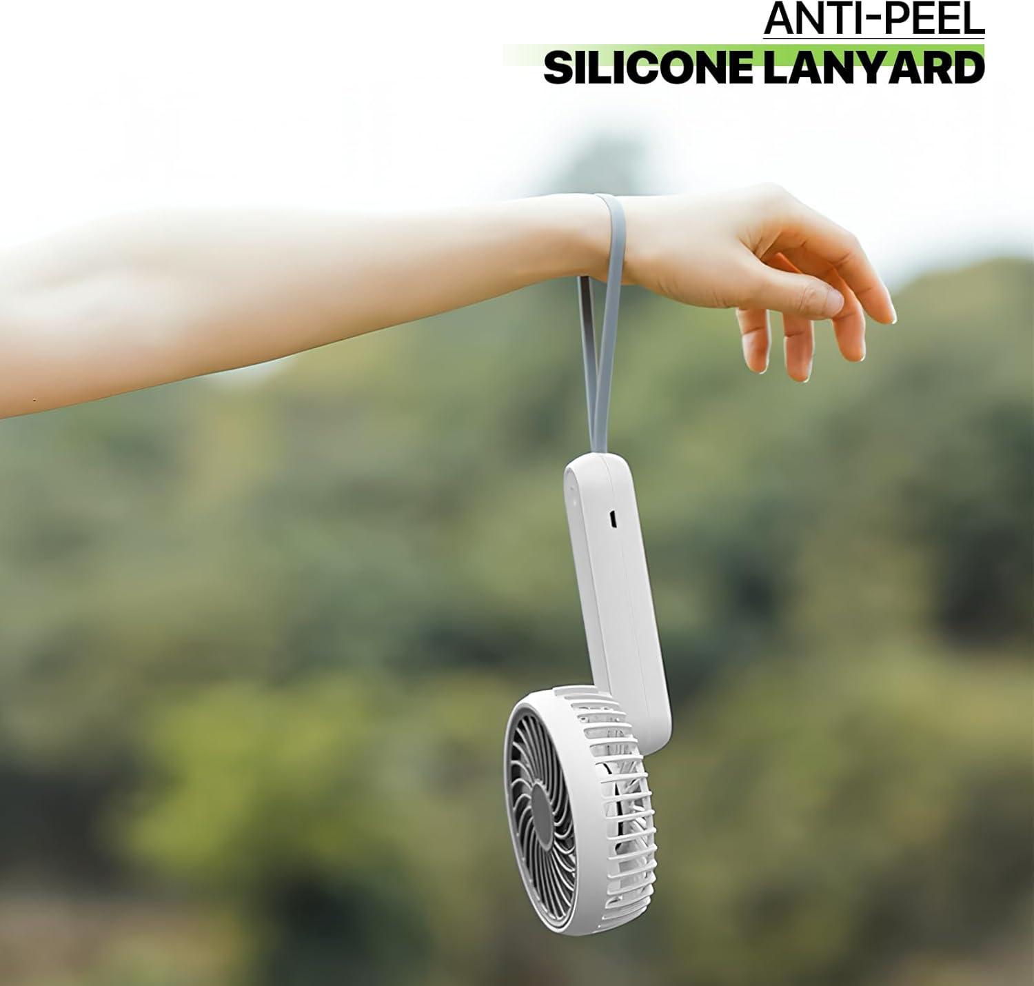 Magshion Foldable Handheld Mini Fan, Foldable USB Rechargeable Small Pocket Fan, Battery Operated Cooling Fan for Travel Indoor Outdoor, White