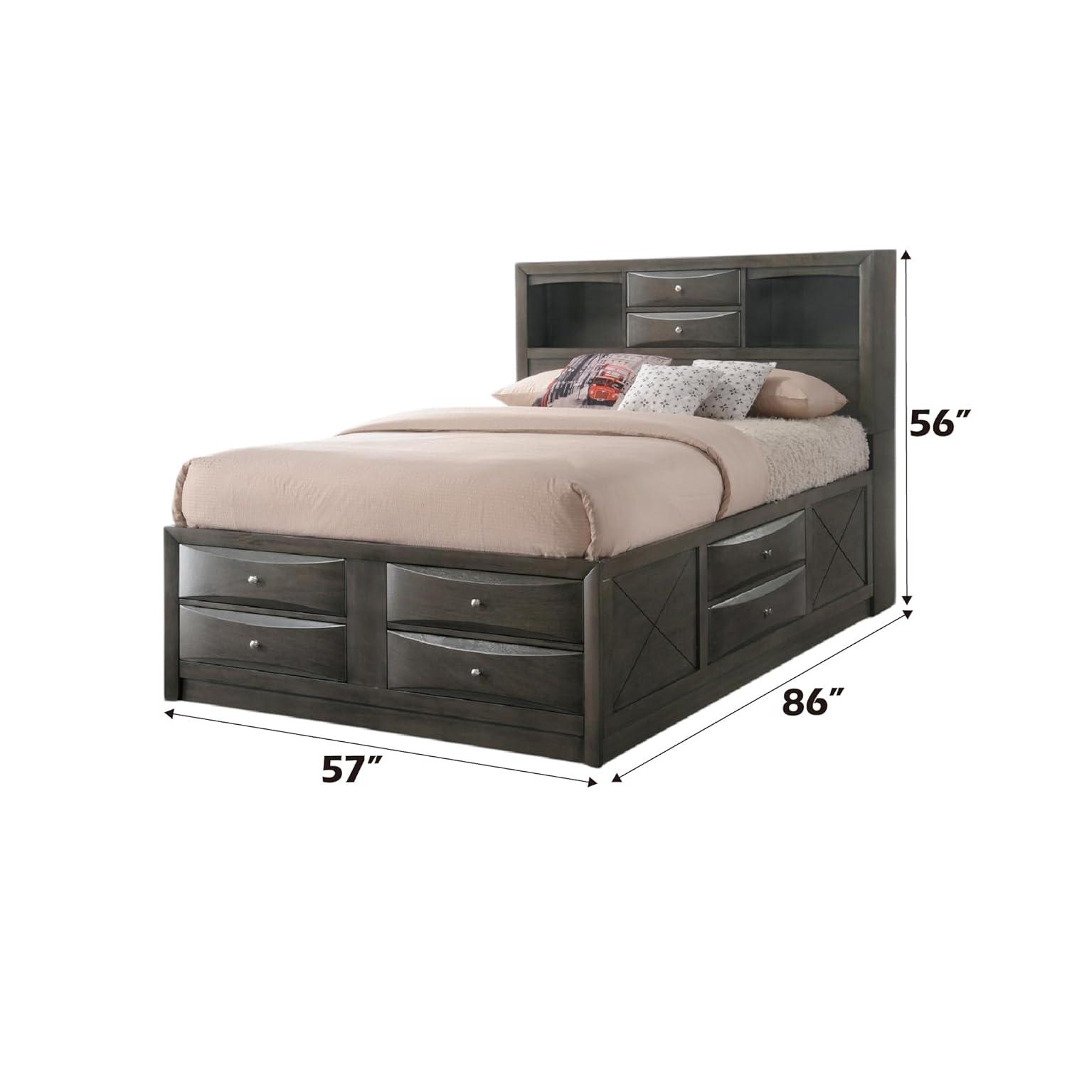 Wildon Home® Elyne Bookcase Storage Bed