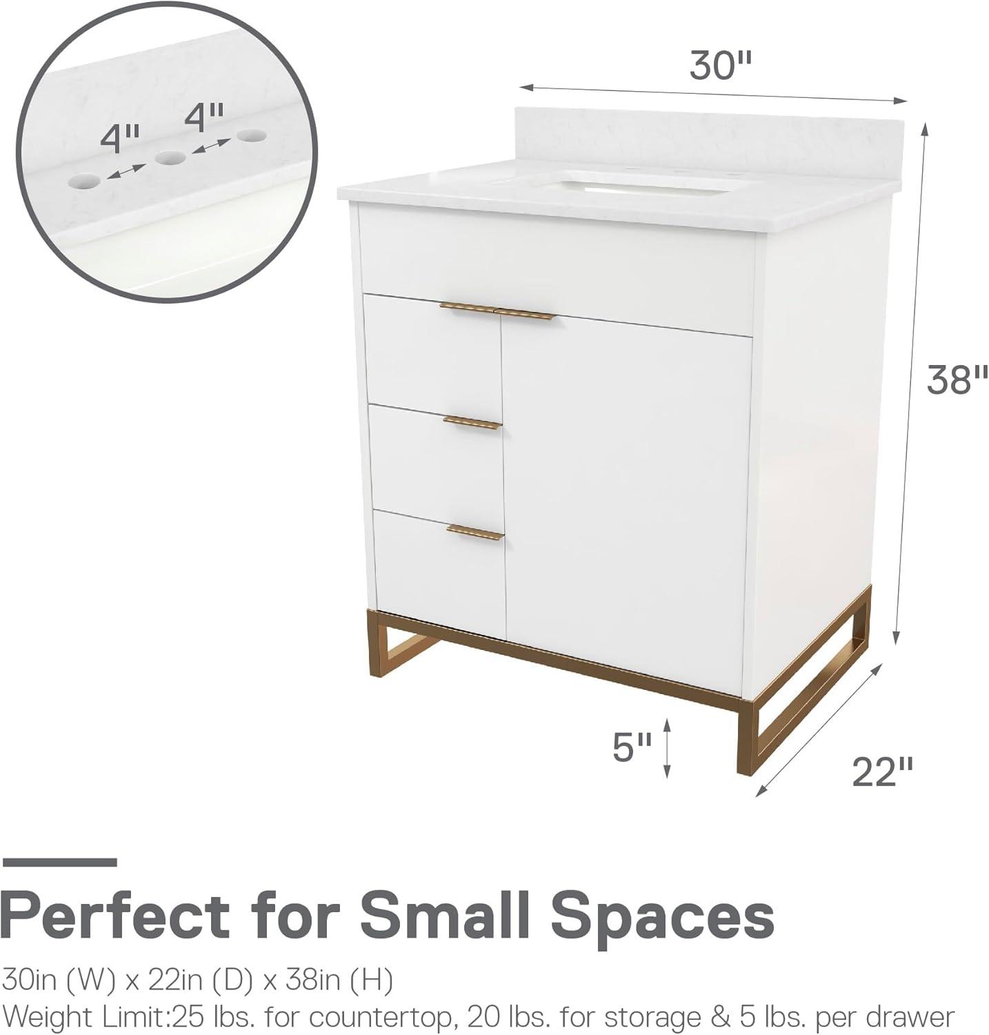CosmoLiving by Cosmopolitan Leona 24” Bathroom Vanity