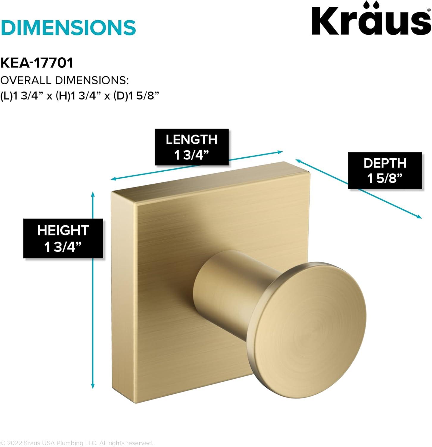 Kraus KEA-17701BG Ventus Wall Mounted Towel Hook