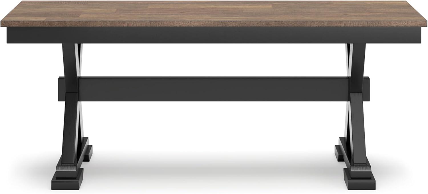 Signature Design by Ashley Wildenauer 50" Dining Bench, Brown & Black