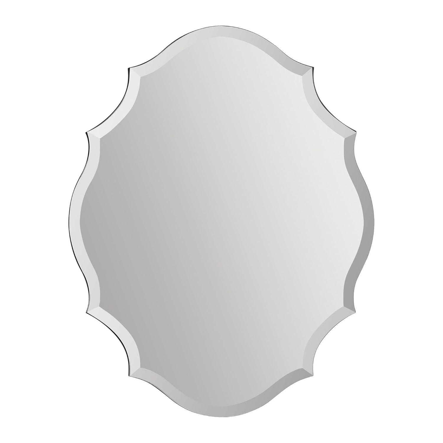 Renwil Emma Mirror in Wave Pattern Frame
