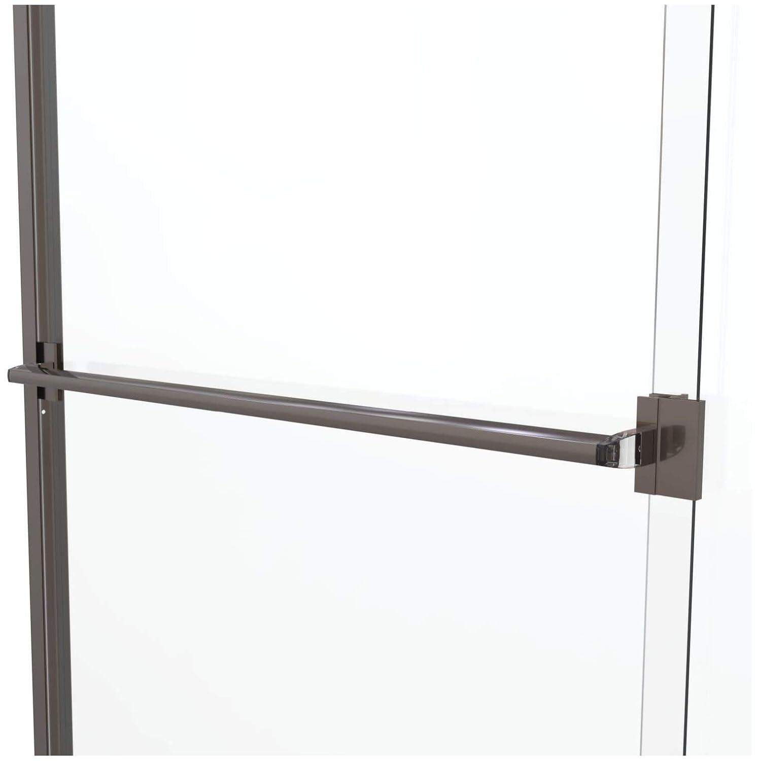 Classic Chrome Semi-Frameless Sliding Shower Door with Clear Glass
