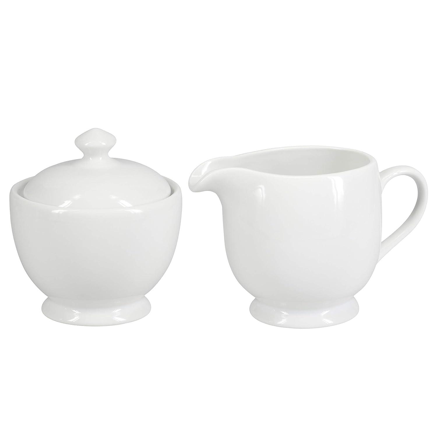 BIA Cordon Bleu BIA Cordon Bleu 2 pc Bistro Porcelain Covered Sugar Bowl and Creamer Set