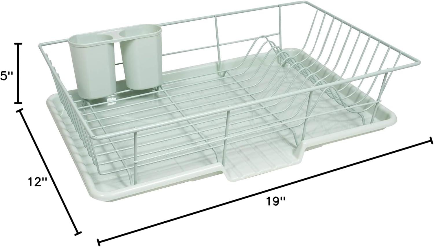 Red Barrel Studio® Steel 3-Piece Large Dish Drainer by Sweet Home Collection