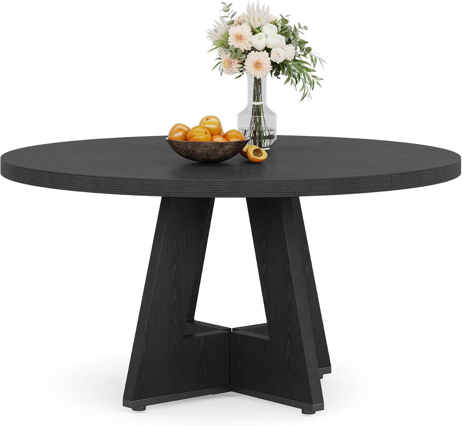 Tribesigns 47 Inch Round Dining Table for 4 people