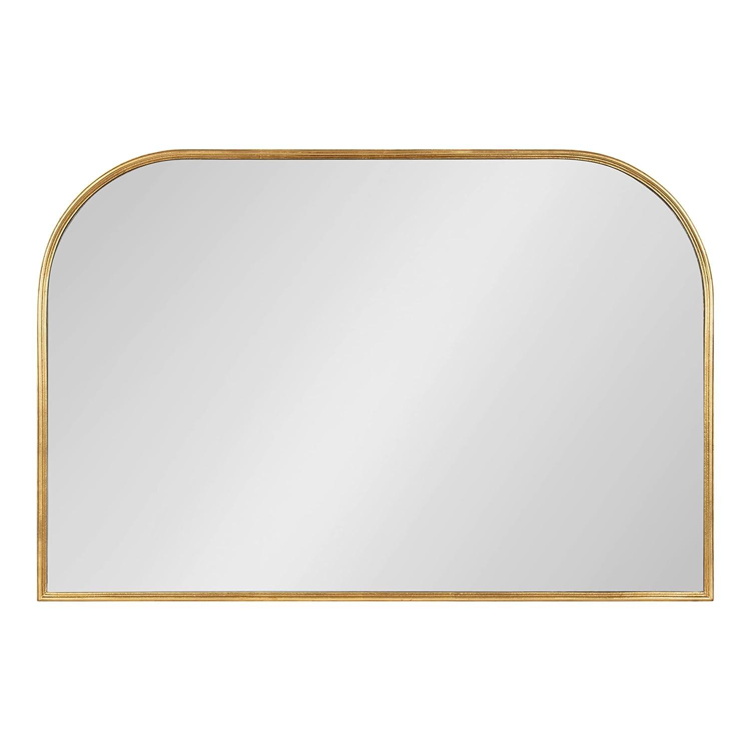 36" x 24" Caskill Framed Arch Wall Mirror Gold - Kate & Laurel All Things Decor