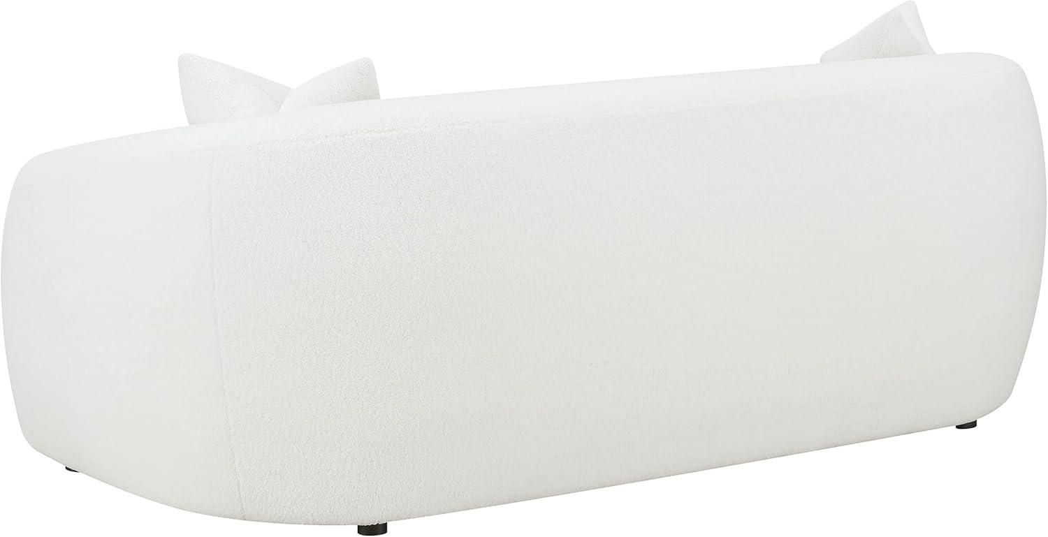 Coaster Isabella Modern Fabric Upholstered Tight Back Sofa White