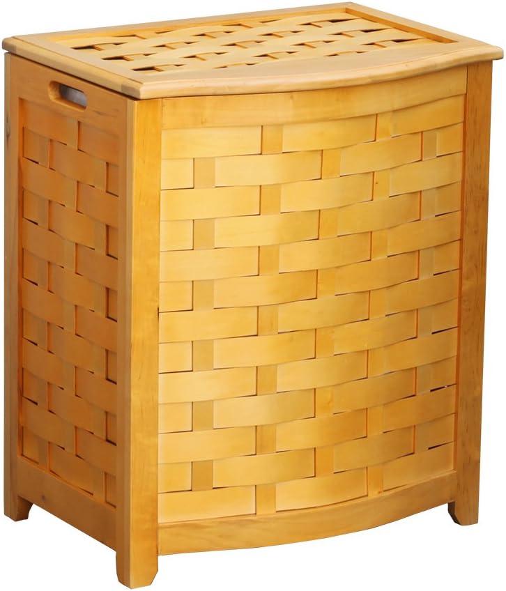 Wood Laundry Hamper with Handles